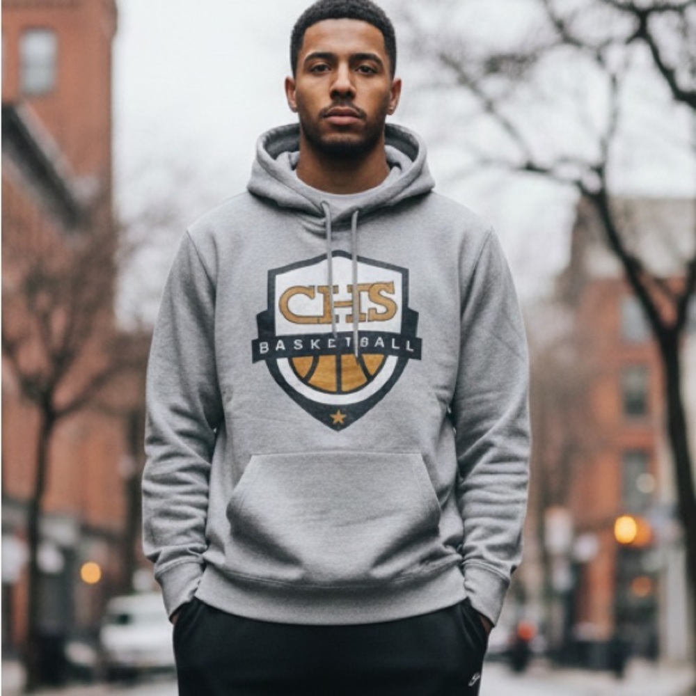 Nike CHS Basketball Hoodie Mens Gray Team Size L